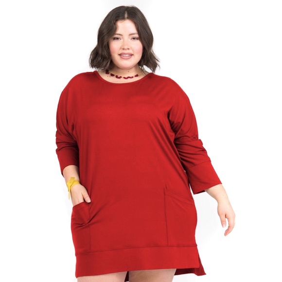 Agnes & Dora Tops - Agnes & Dora Deep Pocket Tunic Plus Size 3X